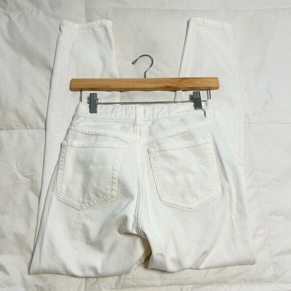 Everlane The High Rise Skinny Jeans White Denim Pants Women’s Size 25 Regular - Picture 6 of 9